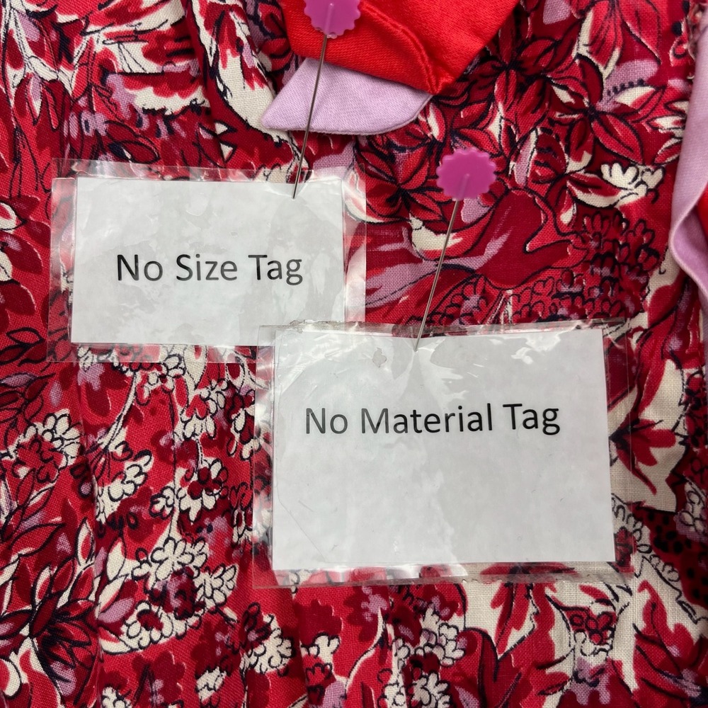 Vtg 50s 60s Kay Whitney Dress Womens XS Red Floral Fit Flare Belted - Picture 4 of 15